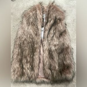 NWT BCBGeneration faux fur vest